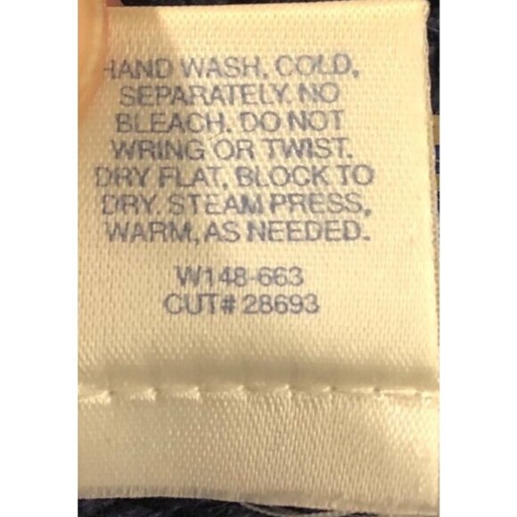 Pendleton Womens Vest Size 3X Navy Blue Ugy Sweater Floral Embroidery Front VTG - Picture 5 of 10